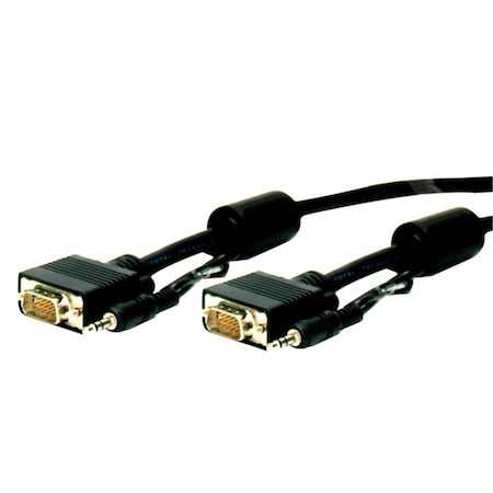 HD15P-P-15ST-A Standard Series HD15 Plug To Plug Cable With Audio 15 Ft.